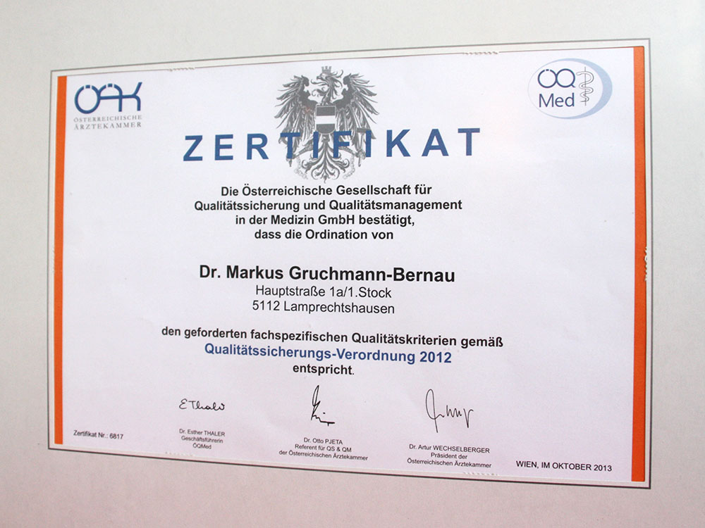 Zertifikat